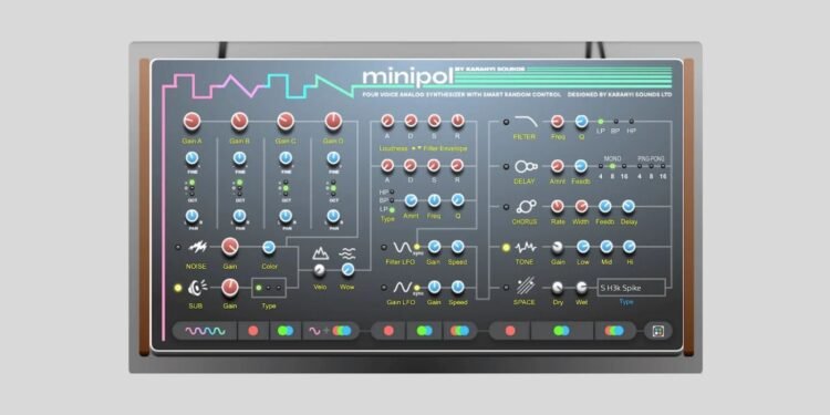 Karanyi Minipol virtual analog synthesizer is FREE during the holidays