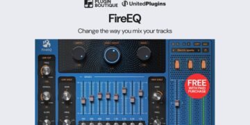 United Plugins FireEQ FREE with purchase at Plugin Boutique