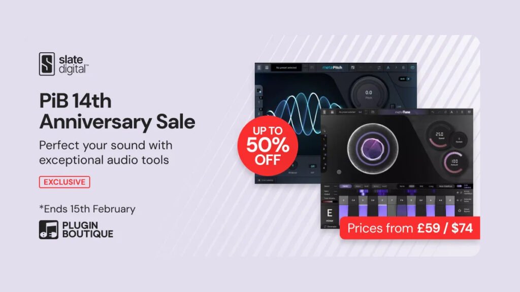 Save up to 50% on MetaPitch and MetaTune plugins by Slate Digital Save up to 50% on MetaPitch and MetaTune plugins by Slate Digital