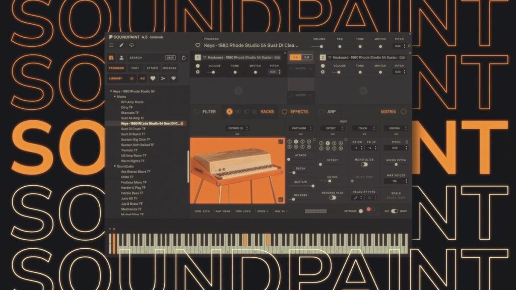 Soundpaint launches 1980 Rhode Studio 54 virtual instrument