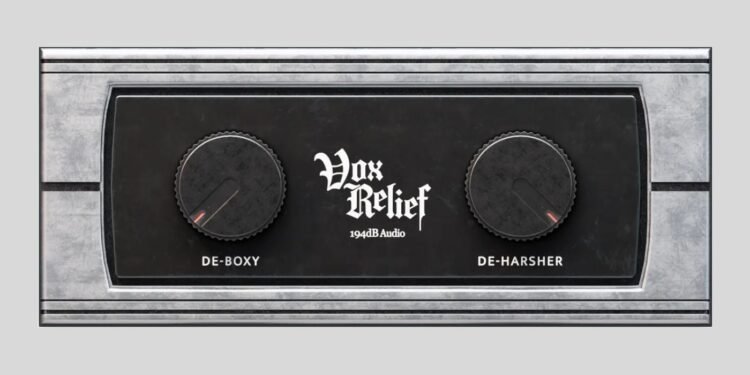 194db Audio releases FREE Vox Relief Lite vocal processing plugin