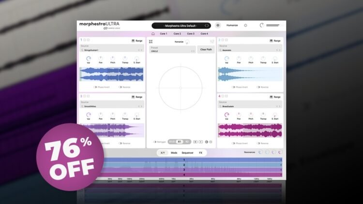 Save 76% on Morphestra ULTRA virtual instrument by Sample Logic Save 76% on Morphestra ULTRA virtual instrument by Sample Logic