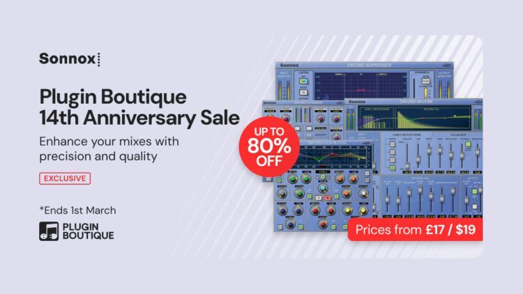 Save up to 80% on Sonnox audio plugins at Plugin Boutique Save up to 80% on Sonnox audio plugins at Plugin Boutique