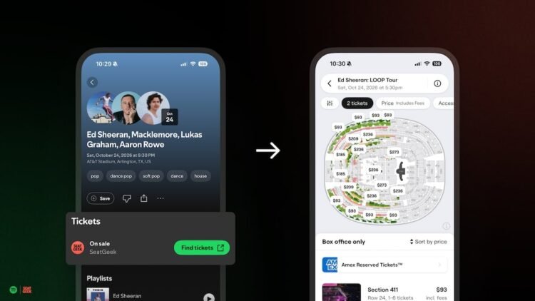 Spotify says it has ‘helped artists generate’ $1bn+ in ticket sales to date. Now it’s teaming up with SeatGeek to drive even more