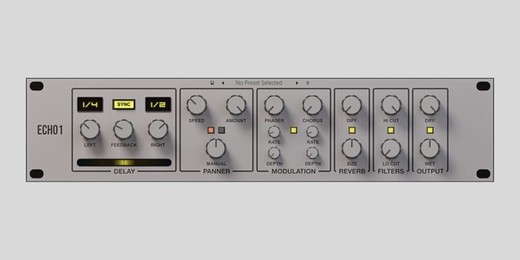 voidDSP releases Echo1, a FREE stereo delay plugin with modulation