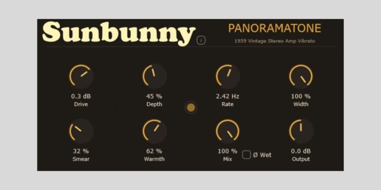 Sunbunny releases Panoramatone FREE vintage-style vibrato plugin Sunbunny releases Panoramatone FREE vintage-style vibrato plugin