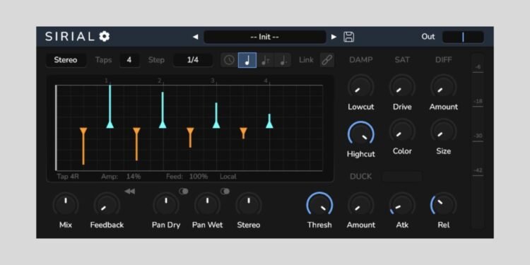 TiagoLr just released Sirial, a FREE rhythmic serial delay plugin
