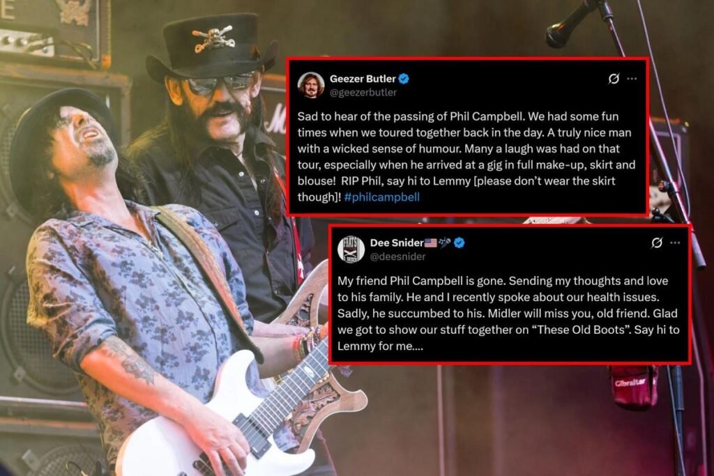 Motorhead, Rockers + Fans Pay Tribute to Guitarist Phil Campbell Motorhead, Rockers + Fans Pay Tribute to Guitarist Phil Campbell