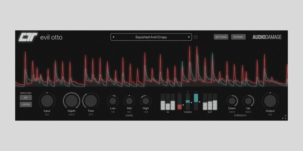 Audio Damage releases Evil Otto, a free OTT multiband compressor plugin