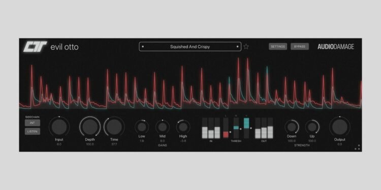 Audio Damage releases Evil Otto, a free OTT multiband compressor plugin
