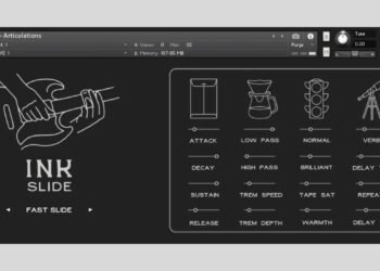 Get Ink Slide, a $60 Kontakt slide guitar library, FREE on Audio Plugin Deals