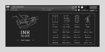 Get Ink Slide, a $60 Kontakt slide guitar library, FREE on Audio Plugin Deals