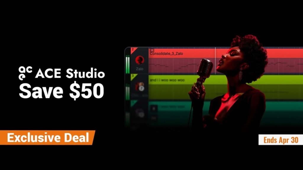 Save $50 USD on ACE Studio 2.0 all-in-one vocal instrument