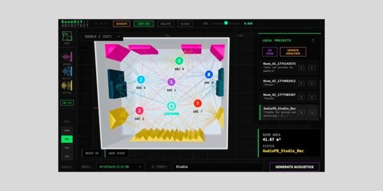 Audio Fusion Bureau releases RoomDiY, a FREE acoustic room simulation plugin
