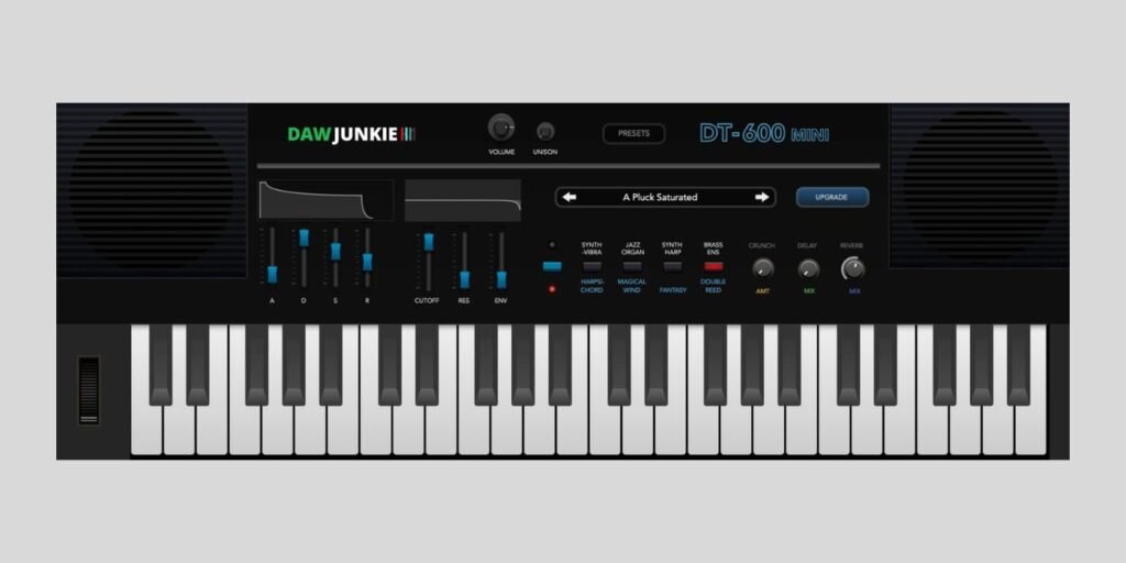 DAWJunkie releases DT-600 Mini, a FREE Casio MT-600 emulation plugin