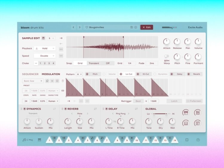 Excite Audio unveils Bloom Drum Kits, the latest addition to its much-loved Bloom plugin series