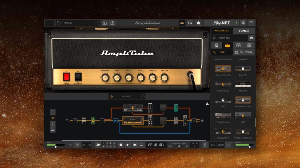 AmpliTube 5 by IK Multimedia on sale for $29.99 USD