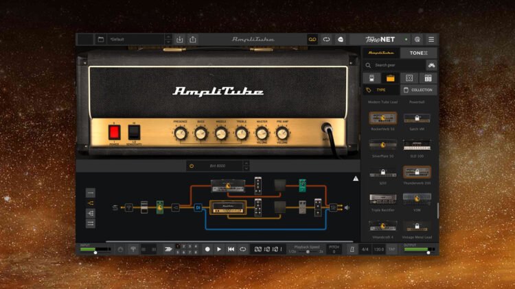 AmpliTube 5 by IK Multimedia on sale for $29.99 USD