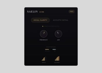 Saelin Audio releases Shine, a FREE adaptive clarity plugin for vocals and acoustic guitar