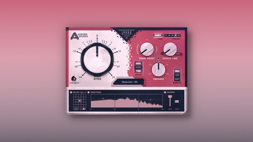 Inner Pitch effect plugin by Auburn Sounds on sale for $9.99 USD