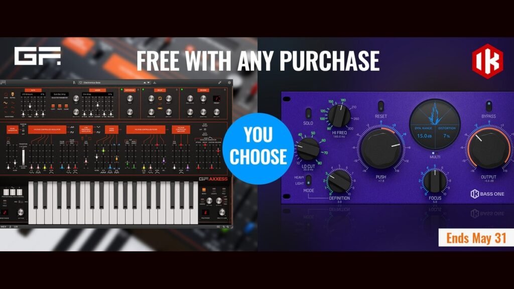 GForce AXXESS or IK Multimedia Bass ONE with purchase at AudioDeluxe