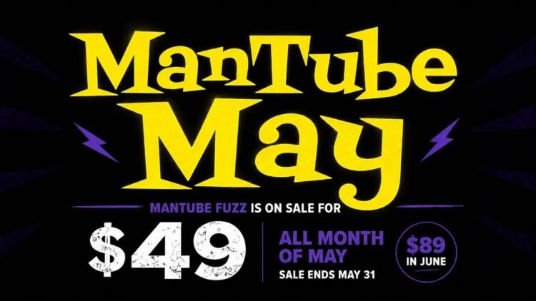 ManTube Fuzz effect plugin by Racoon Audio on sale for $49 USD