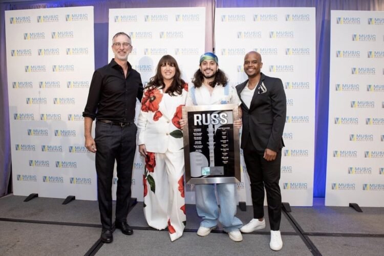 Russ honored with NMPA Gold & Platinum Recognition celebrating 26 certified songs