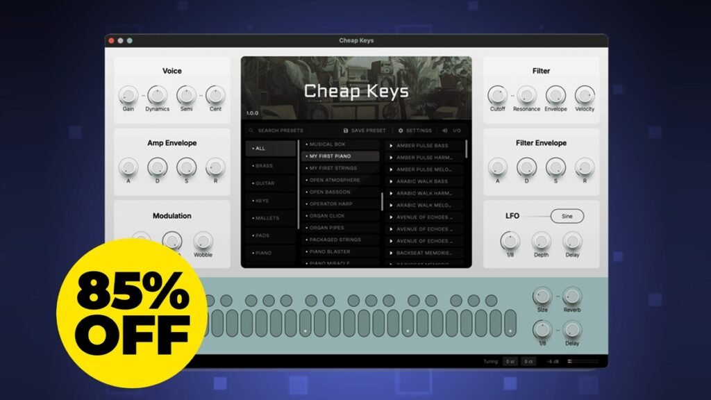 Save 85% on Cheap Keys virtual instrument by Sonic Nomad
