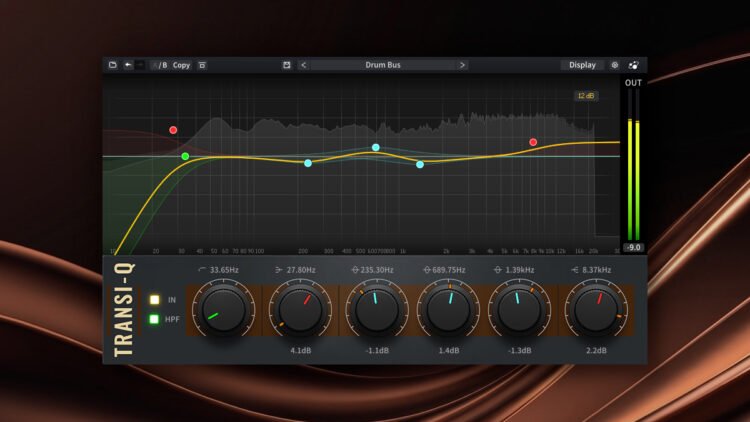 Transient-preserving EQ plugin by Three-Body Technology
