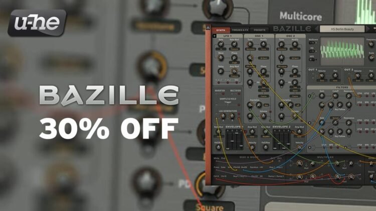 Save 30% on Bazille modular synthesizer by u-he