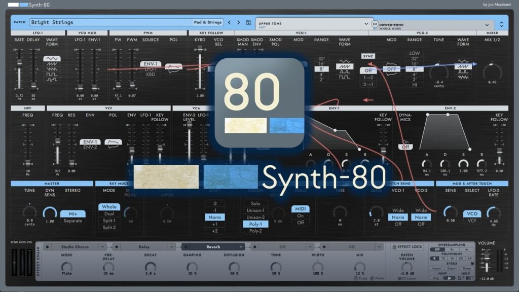 Jun Murakami releases Synth-80 virtual instrument inspired by Roland MKS-80