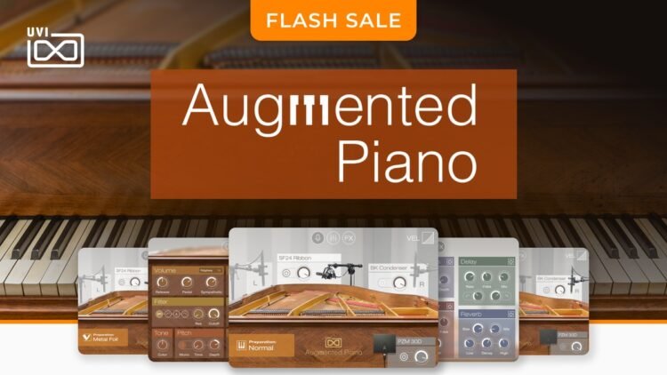 Augmented Piano virtual instrument by UVI on sale for $49 USD