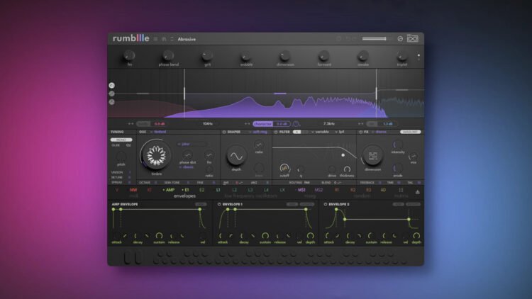 Rumble multiband bass synthesizer by UVI Rumble multiband bass synthesizer by UVI