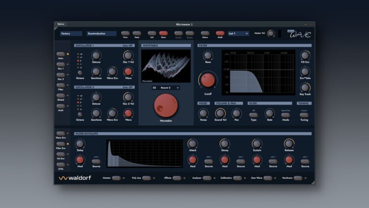 Waldorf updates Microwave 1 synthesizer plugin to version 2