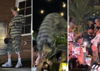 MGK Injures Back After Brutal ‘Stage Dive’ Fail