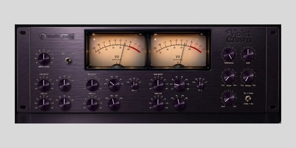 M Media Audio releases FREE Violet Crown channel strip plugin
