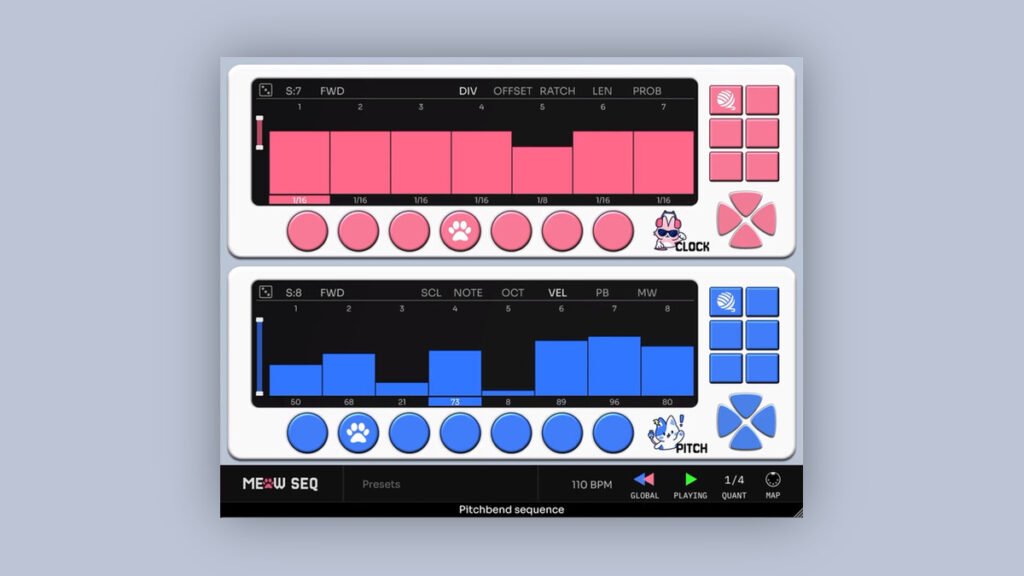 Floof Audio updates Meow Seq plugin to v1.1