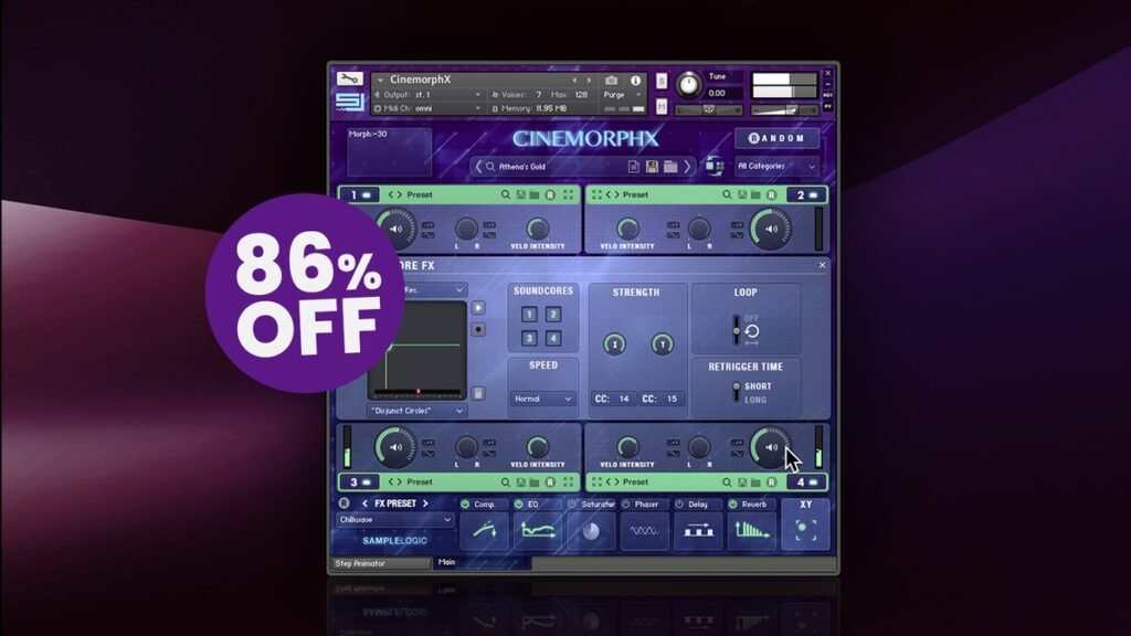 Save 86% on Cinemorphx cinematic instrument for Kontakt by Sample Logic Save 86% on Cinemorphx cinematic instrument for Kontakt by Sample Logic