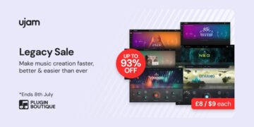 UJAM Legacy Plugins on sale for $9 USD each!