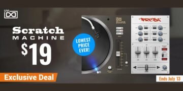 UVI Scratch Machine instrument on sale for $19 USD