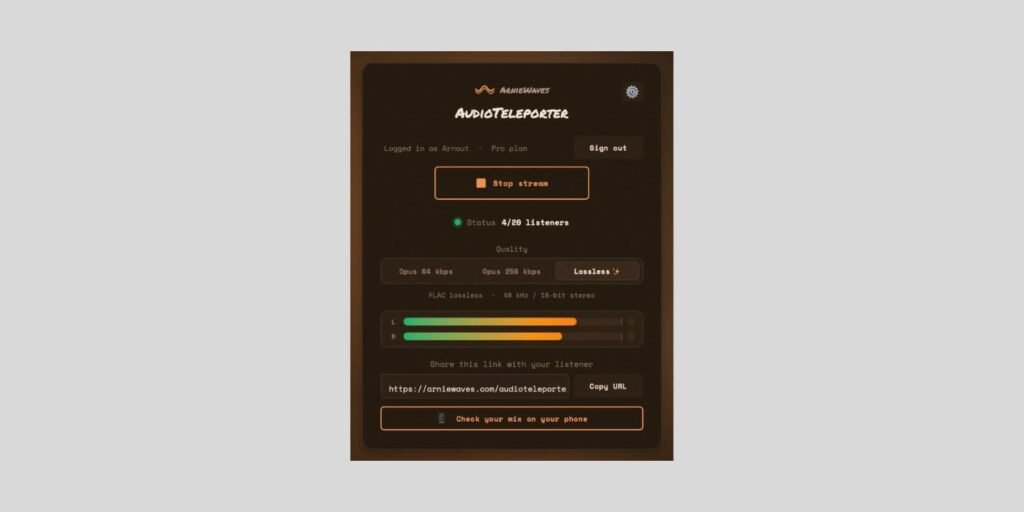 ArnieWaves releases AudioTeleporter, a FREE DAW audio streaming plugin ArnieWaves releases AudioTeleporter, a FREE DAW audio streaming plugin