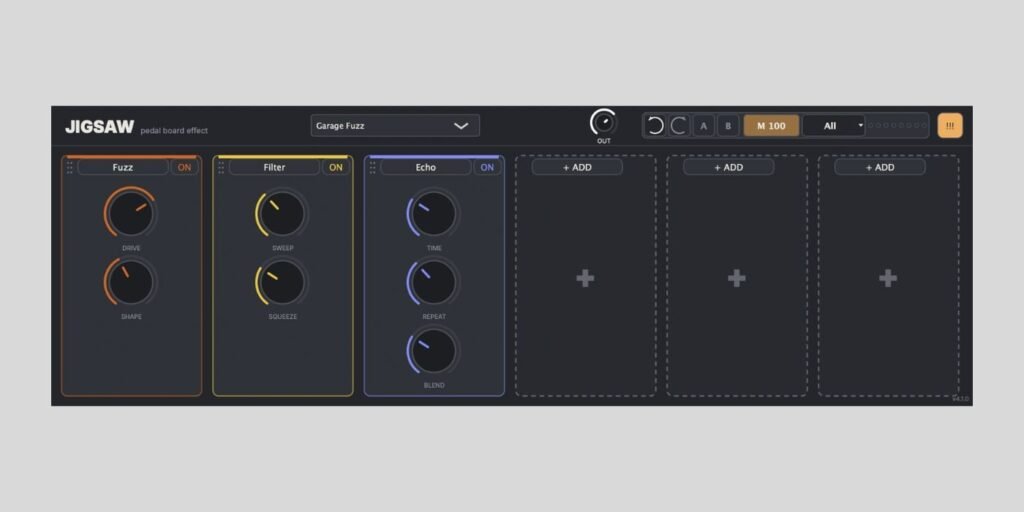 Tweakbench releases Jigsaw, a FREE pedal board effect plugin