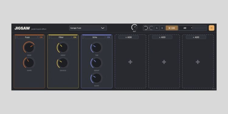 Tweakbench releases Jigsaw, a FREE pedal board effect plugin