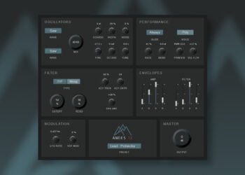 Andes JX polyphonic subtractive synthesizer by NoiseRoom UIO