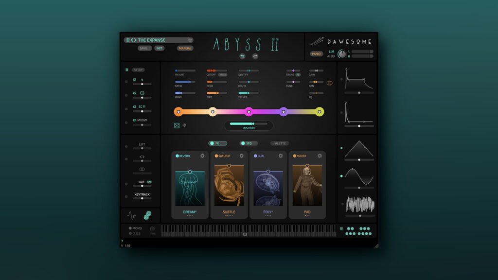 Dawesome launches Abyss II synthesizer built for musicians