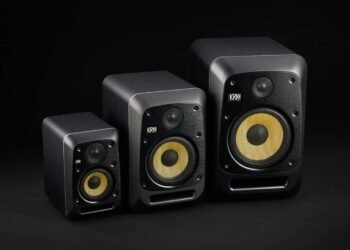 KRK’s V Series Five studio monitors feature wireless control, so you can tweak them without leaving your seat KRK’s V Series Five studio monitors feature wireless control, so you can tweak them without leaving your seat