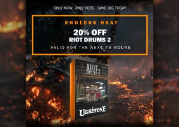 Save 20% on Riot Drums 2 virtual instrument by Ugritone