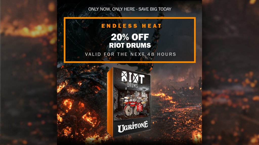 Save 20% on Riot Drums virtual instrument by Ugritone