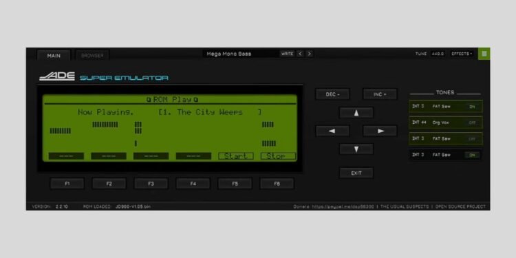 The Usual Suspects JADE, a Roland JD-990 simulator, is in development