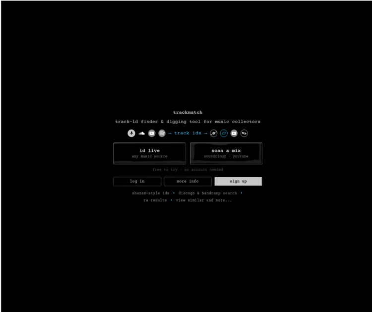 Trackmatch Links Track IDs Straight to Discogs and Bandcamp Trackmatch Links Track IDs Straight to Discogs and Bandcamp
